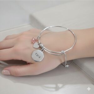 Silver Cara heart bracelet